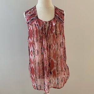 Shear flowey sleeveless top